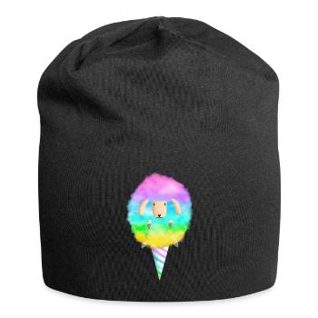 Cotton Candy Sheep - Jersey Beanie - black - Front