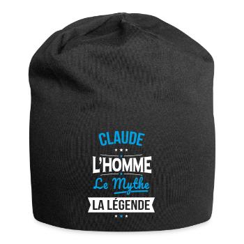 Claude - L'Homme - Le Mythe - La Légende - Bonnet en jersey - noir - Devant