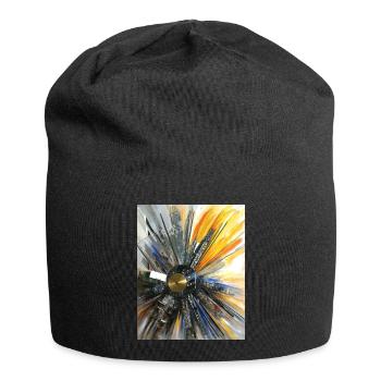 Computer Sun - Sculpture par Ilona Jentsch - Bonnet en jersey - noir - Devant