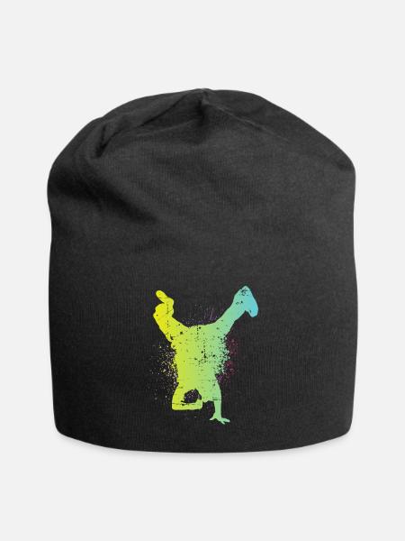 Hip Hop - Jersey-Beanie - Schwarz