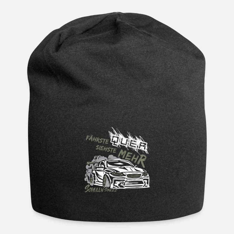 Drift Auto Tuning - Fährste quer siehste mehr! - Jersey-Beanie - Schwarz