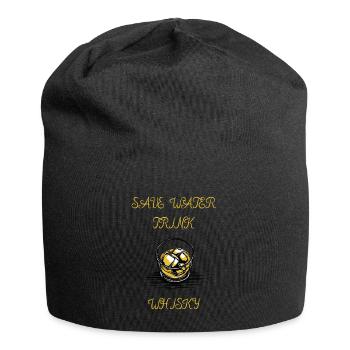 SAVE WATER TRINK WHISKY - Jersey-Beanie - Schwarz - Vorne