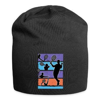 padel padel tennis padeltennis player paddle padle - Jersey Beanie - black - Front