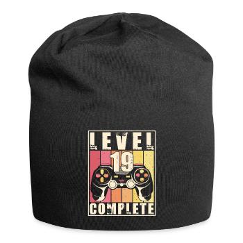 19e anniversaire Niveau 19 Cadeau complet 19 ans - Bonnet en jersey - noir - Devant