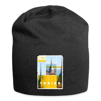 Turin Turin Turin Italie Ville Skyline Vacances Amour - Bonnet en jersey - noir - Devant