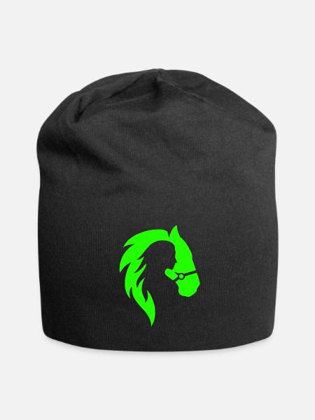 Cheval & Femme Yoga SPORT Tshirt D'anniversaire - Bonnet en jersey - noir