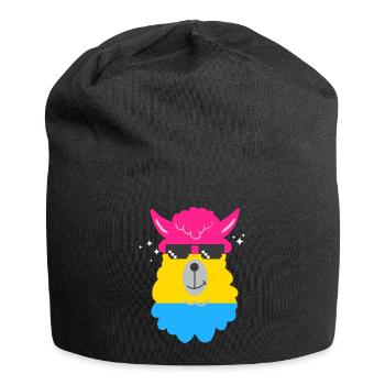 LGBT Rainbow Gay Pride Homo Lesbian Gay - Jersey Beanie - black - Front