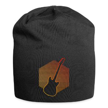 Guitariste Guitariste Guitariste Guitare Femmes - Bonnet en jersey - noir - Devant