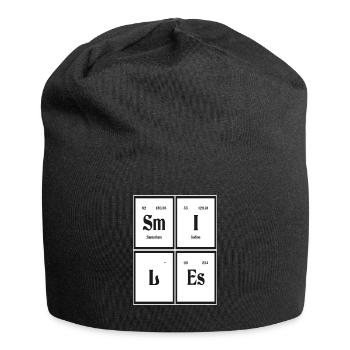 Sourires | Tableau périodique des éléments - Bonnet en jersey - noir - Devant