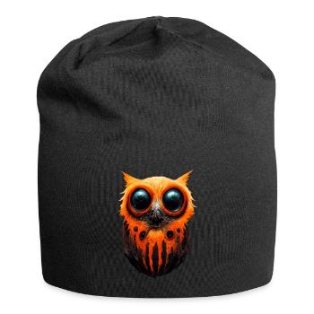 Zombie Owl - Jersey Beanie - black - Front