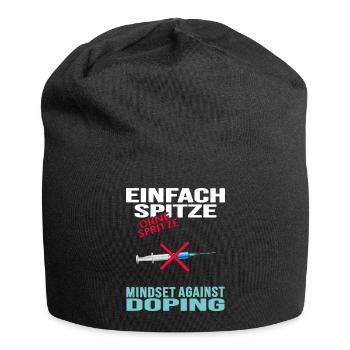 antidoping dopamin no doping teamplay mindset - Jersey-Beanie - Schwarz - Vorne