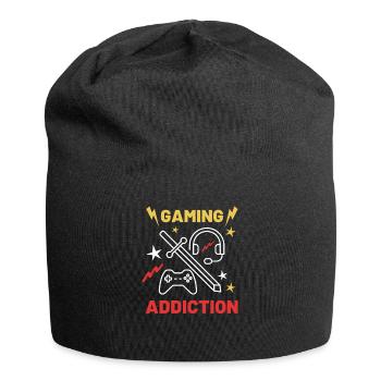 Gaming addiction - Jersey Beanie - black - Front