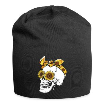 Halloween Skeleton Pumpkin - Jersey Beanie - black - Front
