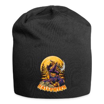 Halloween Pumpkin Horror - Jersey Beanie - black - Front