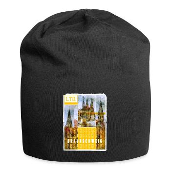 Braunschweig Allemagne City Skyline Accueil - Bonnet en jersey - noir - Devant