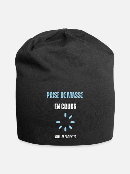 Prise de masse en cours - Bonnet en jersey - noir