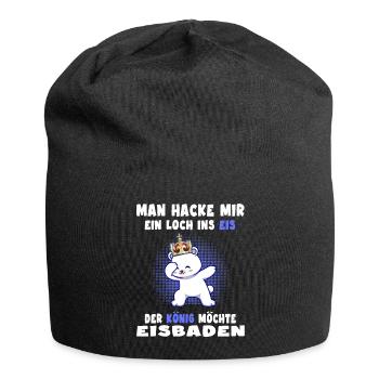 eisbaden kryotherapie eisbader könig kneipp - Jersey-Beanie - Schwarz - Vorne