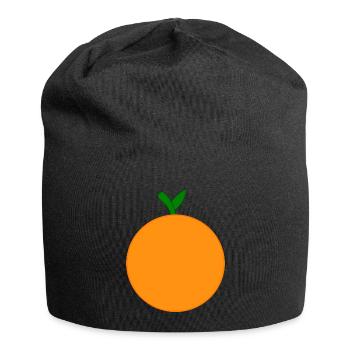 Orangen Frucht Früchte Kostüm Fasching Karneval - Jersey-Beanie - Schwarz - Vorne