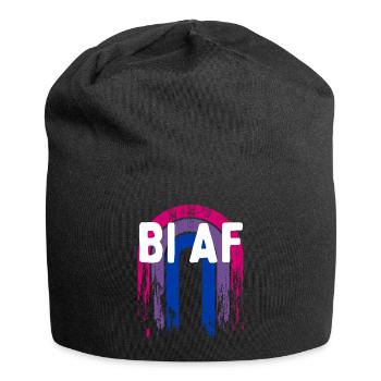 Bi AF Bisexuel LGBTQ Bi Pride LGBT Funny Pride - Bonnet en jersey - noir - Devant