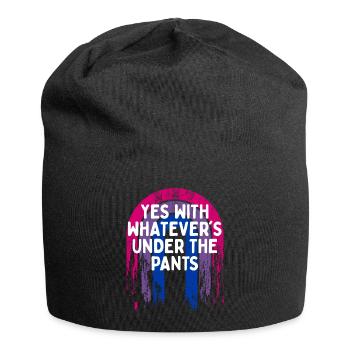 Whatever's Under the Pants Bisexual LGBTQ Bi - Jersey Beanie - black - Front