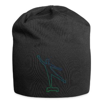 Krafttraining Aerobic Konditionstraining - Jersey-Beanie - Schwarz - Vorne