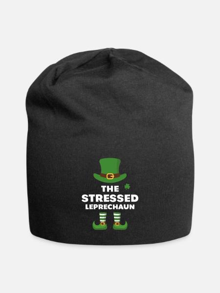 Der gestresste Kobold - Jersey-Beanie - Schwarz