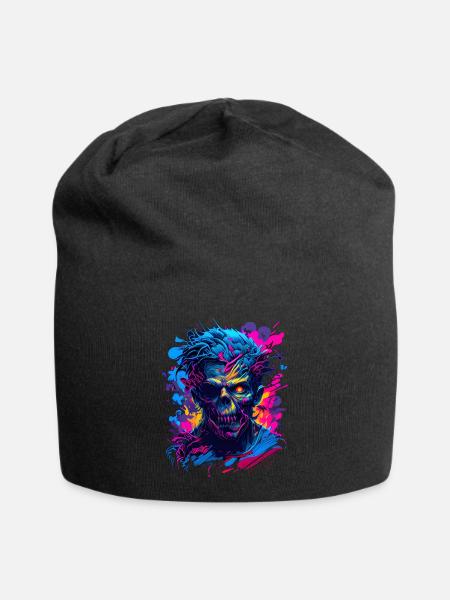 Zombie Head - Jersey-Beanie - Schwarz