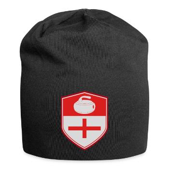 England Flag Curling Team Winter Eissport - Jersey-Beanie - Schwarz - Vorne