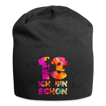 ICH BIN SCHON 13 EINHORN 13. GEBURTSTAG - Jersey-Beanie - Schwarz - Vorne