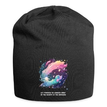 La beauté de l'univers - Bonnet en jersey - noir - Devant