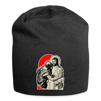 Judas' traitorous kiss in Jesus Christ - Jersey Beanie - black - Front