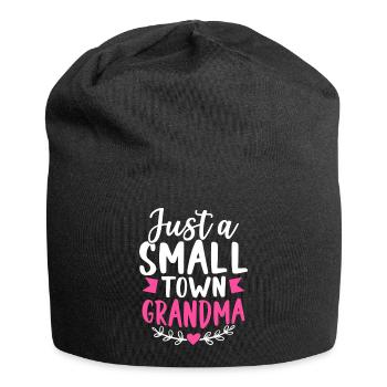 Just A Small Town Grandma Village Little City Town - Jersey Beanie - black - Front