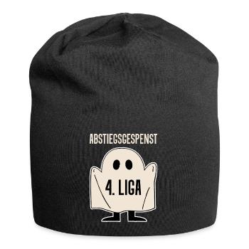4. Liga Abstiegsgespenst - Jersey-Beanie - Schwarz - Vorne