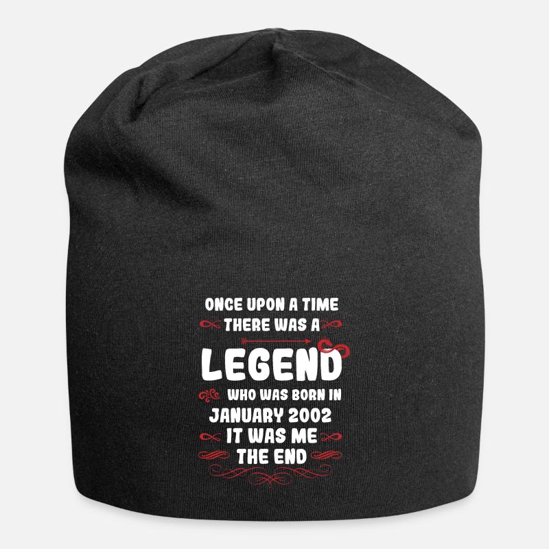 Il était une fois une légende. Janvier 2002 Anniversaire - Bonnet en jersey - noir