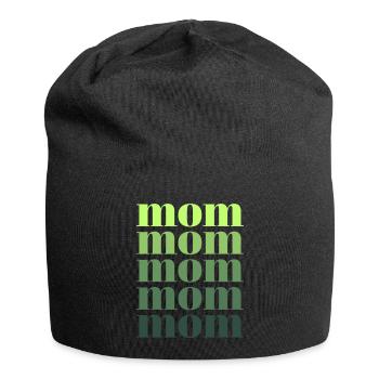mom grün - Jersey-Beanie - Schwarz - Vorne
