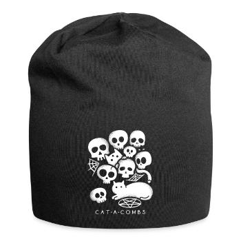 Peignes pour chats - Bonnet en jersey - noir - Devant