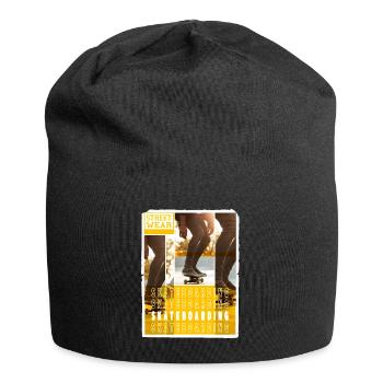 Skateboarding Skate Skater Skateboard Sk8 Vintage - Bonnet en jersey - noir - Devant