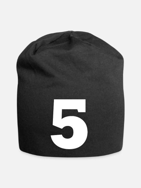 5 - Jersey Beanie - black