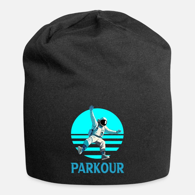 Parkour - Jersey-Beanie - Schwarz