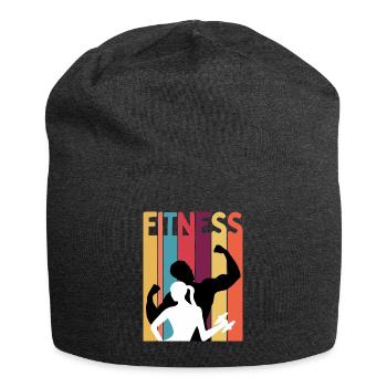 Fitness Lover - Jersey Beanie - charcoal grey - Front