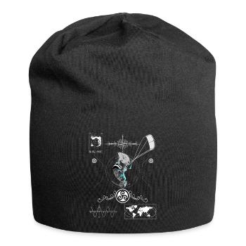 Kiteboarder - Bonnet en jersey - noir - Devant