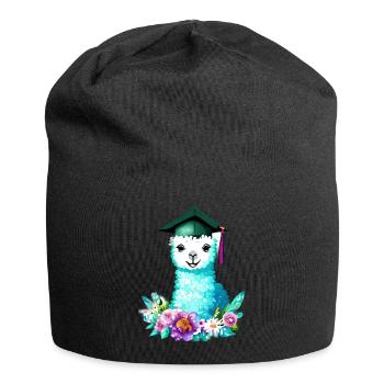 Certificat de fin d’études en alpaga - Bonnet en jersey - noir - Devant