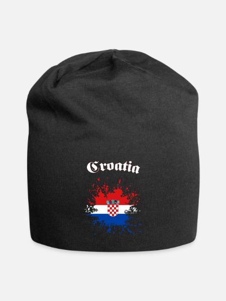 Croatia - Jersey-Beanie - Schwarz
