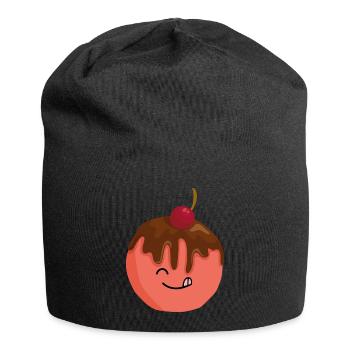 Sommer - Jersey-Beanie - Schwarz - Vorne