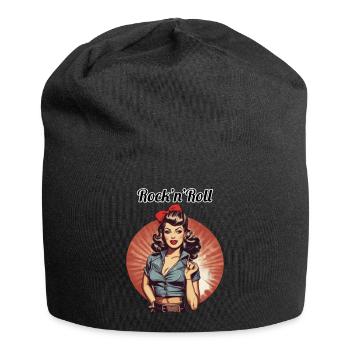 Pinup - Jersey-Beanie - Schwarz - Vorne