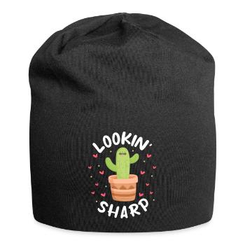 Lookin' sharp cactus - Jersey Beanie - black - Front