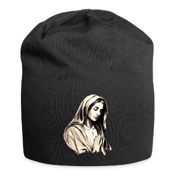 Heilige Maria Maria Madonna Mariana Jungfrau Maria Heilig - Jersey-Beanie - Schwarz - Vorne