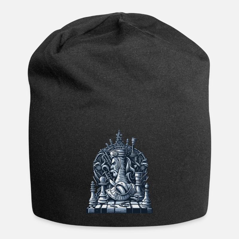 Chessboard - Jersey Beanie - black