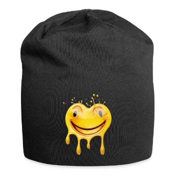 the melting laughter - Jersey Beanie - black - Front
