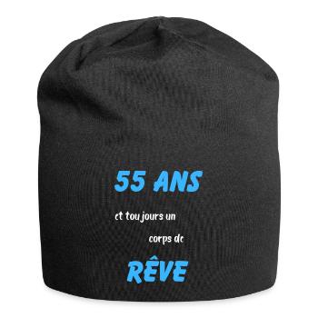 55 ans et toujours un corps de rêve - Bonnet en jersey - noir - Devant
